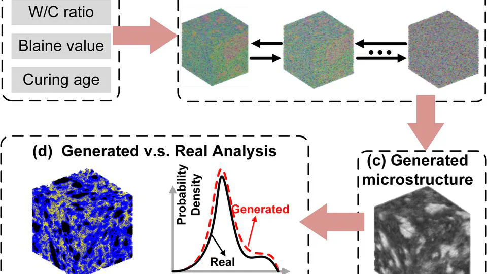 3D Conditional Generation of Cement Paste Microstructure